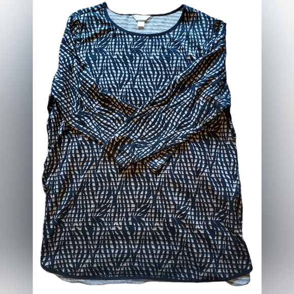 NWOT black and tan long-sleeved shirt from cj banks, women's size 3X - Picture 3 of 8